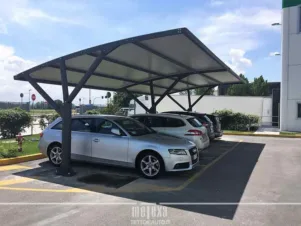 tettoia auto parcheggio aziendale